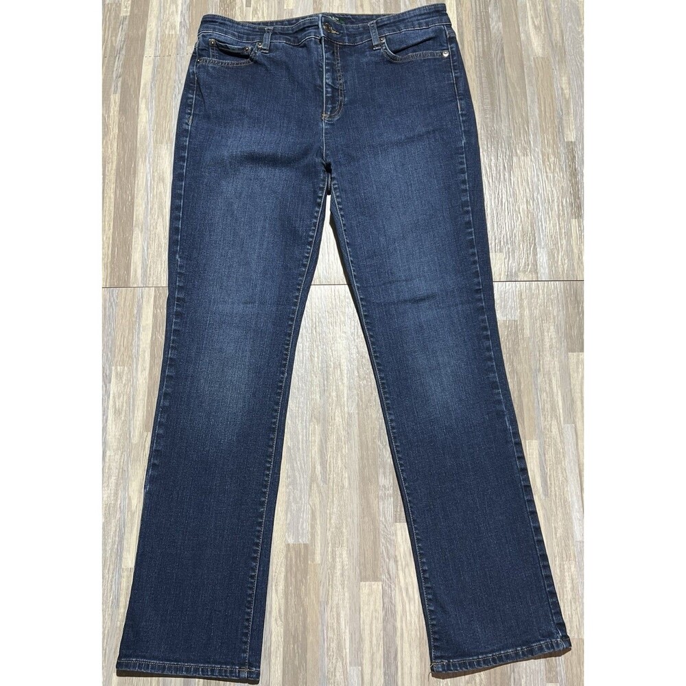 Lauren Ralph Lauren Premier Straight Women’s Size 10 Blue Jeans Denim